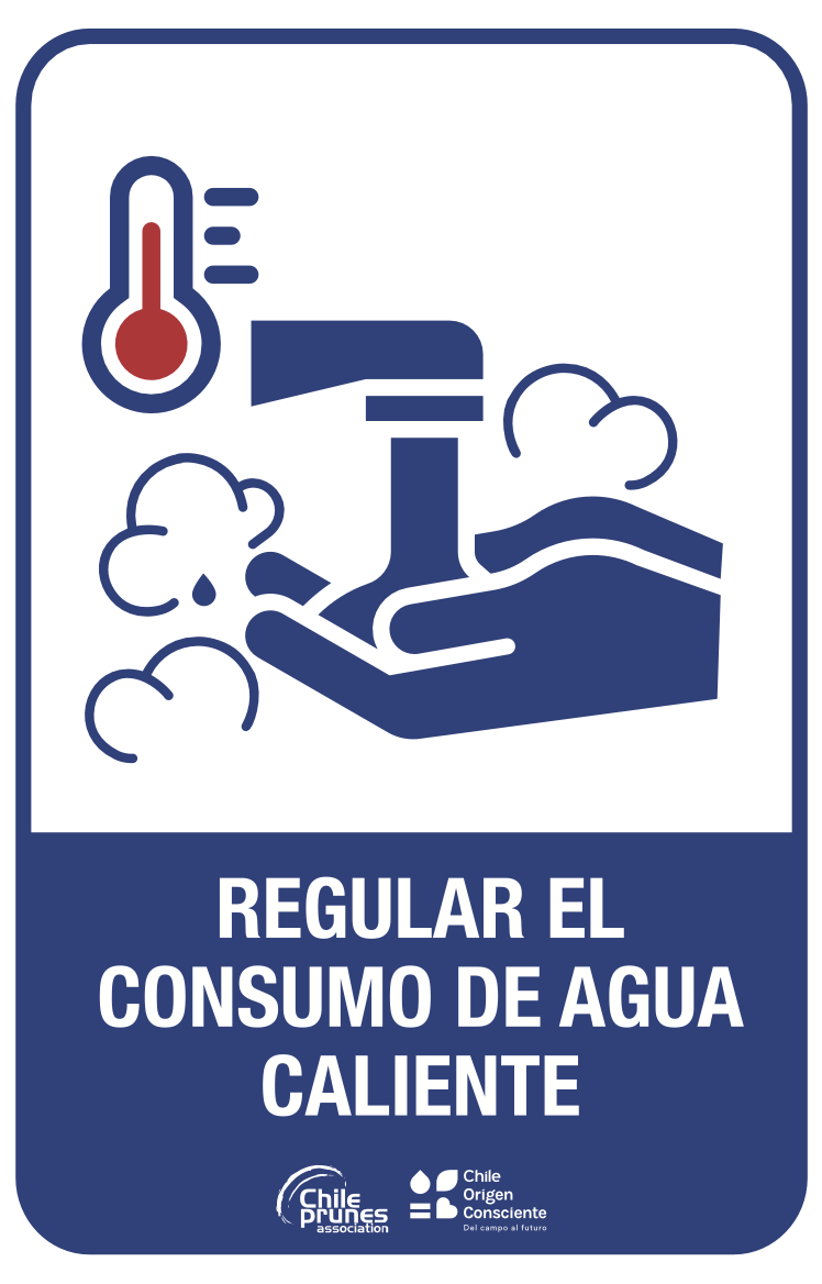 Signage: Regulating hot water consumption